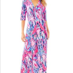 Lilly Pulitzer Maxi Wrap Dress - Size Medium